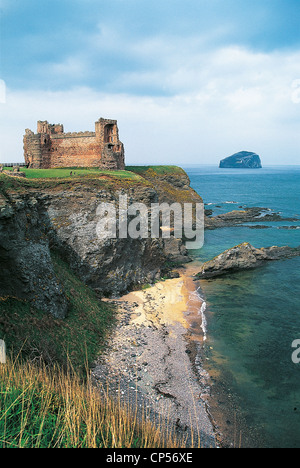 Vereinigtes Königreich Schottland Norden und STEINBARSCH Berwich Tantallon CASTLE Stockfoto