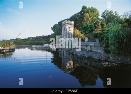 Toscana Turm des Lago und Lago Massaciuccoli Stockfoto