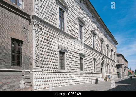 Emilia Romagna Ferrara Corso Ercole d ' Este Diamond Palace Stockfoto