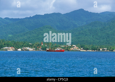 Portsmouth Dominica und der Prince Rupert Bay Stockfoto