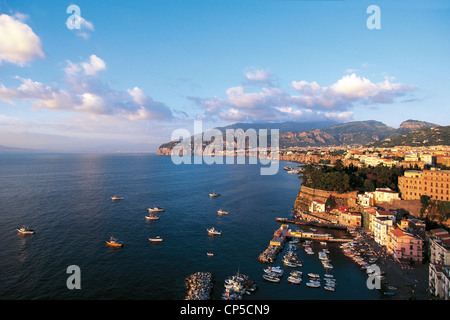 Campania Sorrento Ansicht der Marina Grande Stockfoto