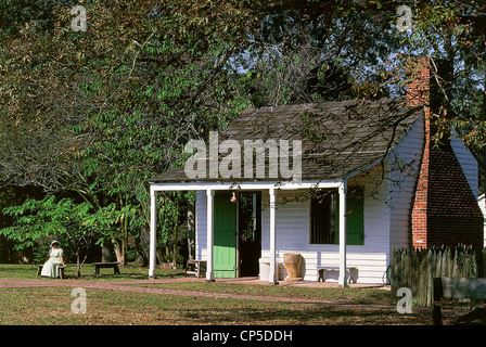Vereinigte Staaten von Amerika - Louisiana - Baton Rouge - Magnolia Mound Plantation House. Stockfoto