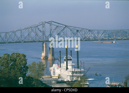 USA - Mississippi - Natchez. "Lady Luck" schwimmende Casino Stockfoto