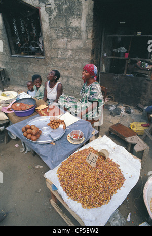 Demokratische Republik Kongo - Kinshasa Vororten, Markt. Stockfoto