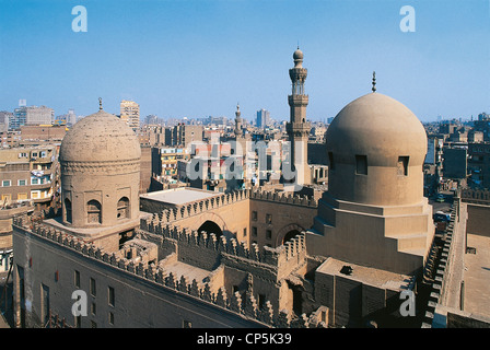 Ägypten Kairo THE VIEW vom Minarett der Ibn-Tulun-Moschee Stockfoto