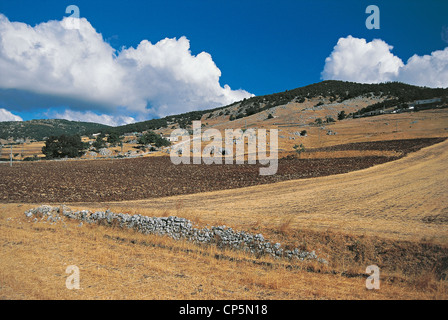 Apulien-Gargano-Tal am MONTE Sant CARBONARA Stockfoto