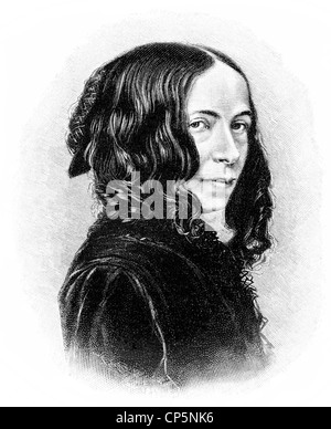 Elizabeth Barrett Browning, ein englischer Dichter, 1806-1861 Stockfoto