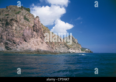 Tuscany - toskanischen Archipel Nationalpark - Insel Capraia (LI). Das Riff. Stockfoto