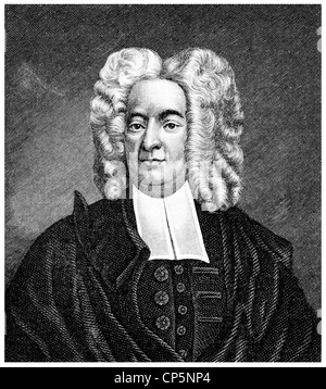 Cotton Mather, 1663-1728, ein puritanischer Geistlicher und Gelehrter in Nordamerika Stockfoto