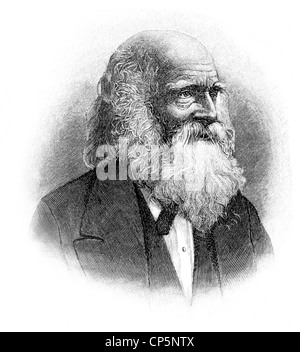 William Cullen Bryant, 1794-1878, ein amerikanischer Schriftsteller, Jurist und Journalist, Stockfoto