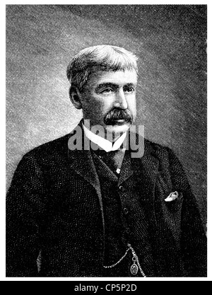 Francis Bret Harte, 1836-1902, ein amerikanischer Schriftsteller, Stockfoto