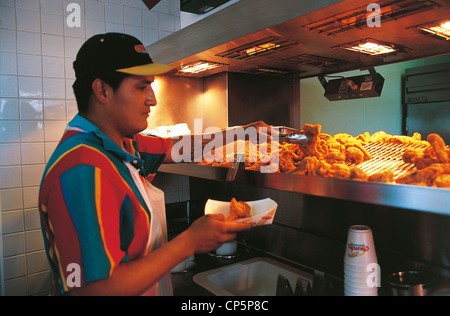 Vereinigte Staaten Arizona Navajo Reservation Navajo gemacht, Fast-Food Stockfoto