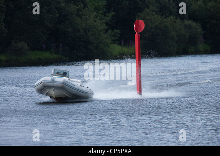 Rippe auf Shannon mit roten marker Stockfoto