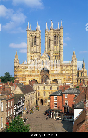 England, Lincolnshire, Lincoln, Lincoln Kathedrale Stockfoto