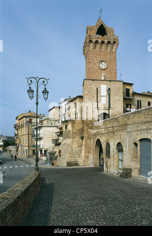 Abruzzen - Tortoreto (Te). Piazza Garibaldi. Stockfoto