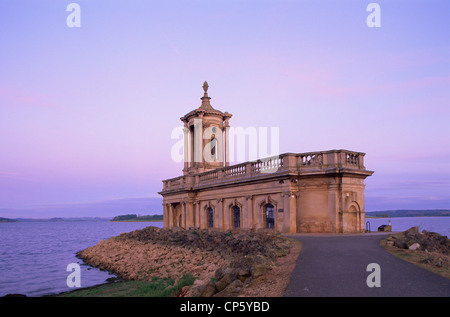England, Leicestershire, Rutland Water, Normanton Kirche Stockfoto