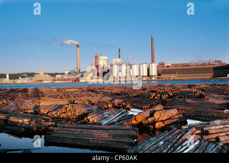 Finnland hier Fabrik zur Herstellung von CELLULOSE Stockfoto