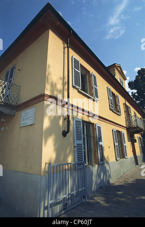 Piemont - Langhe - Santo Stefano Belbo (Cn). Geburtsort von Cesare Pavese. Stockfoto
