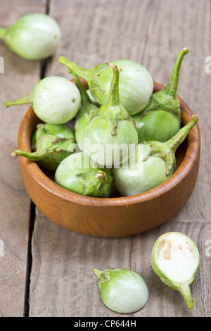 Grüne Auberginen Stockfoto