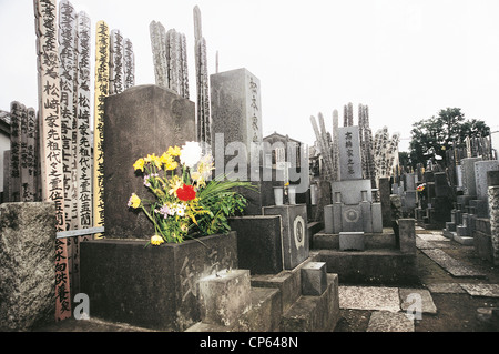 Japan - Tokio-Nordamerika. Ueno Yanaka Bezirk, der Friedhof. Stockfoto