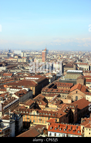 Eine Ansicht von Turin, Italien, von der Mole Antonelliana Stockfoto