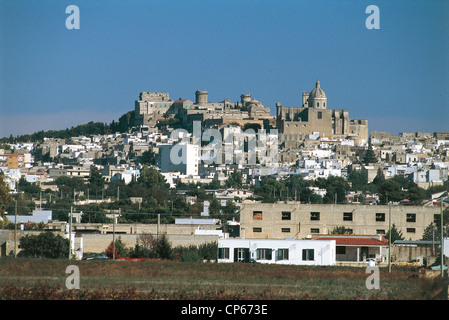 Apulien - Oria (Br). Ansicht der Burg Stockfoto