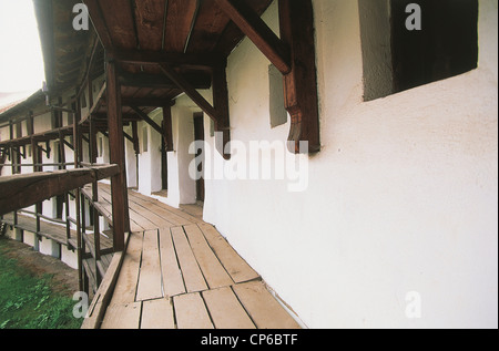 Rumänien Prejmer. befestigte Kirche, späten gotischen Stil dreizehnten Jahrhundert Mauer 12 Meter hohen Mauern umgeben. Stockfoto