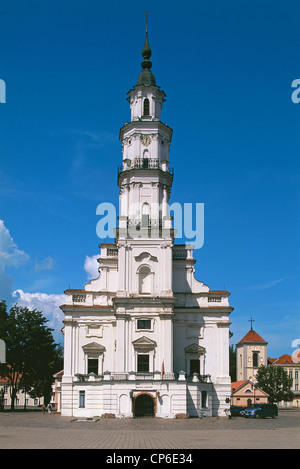 Litauen - Mittellitauen - Kaunas - Ehe schloss, altes Rathaus, 17. Jahrhundert Stockfoto