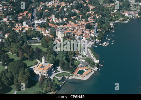 Lombardei - Comer See - Cernobbio (CO), Villa Erba. Luftbild Stockfoto