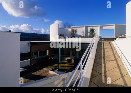 Frankreich - Ile-de-France - Poissy. Villa Savoye (Architekt Le Corbusier, 1229). Stockfoto