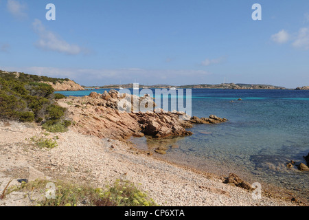 Der Strand von Budelli im Arcipelago della Maddalena Nationalpark, Sardinien, Italien Stockfoto