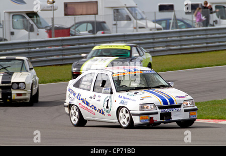 1989 Vauxhall Astra GTE mit Fahrer John Hammersley während der CSCC Zukunft Klassiker-Rennen in Snetterton, Norfolk, Großbritannien. Stockfoto