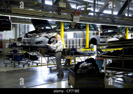 Pkw-Produktion in der Opel-Fabrik in Bochum, Deutschland Stockfoto