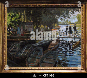 Claude Monet (1840-1926). Französischer Maler. Impressionistischer Malerei. Badende bei La Grenouillere (1869). Öl auf Leinwand. Stockfoto