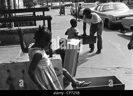 Inzwischen in Harlem New York City 1970 Stockfoto