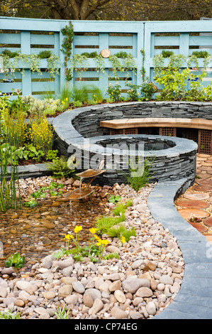 "Regeneration" Schaugarten in 2012 RHS zeigen Cardiff Stockfoto