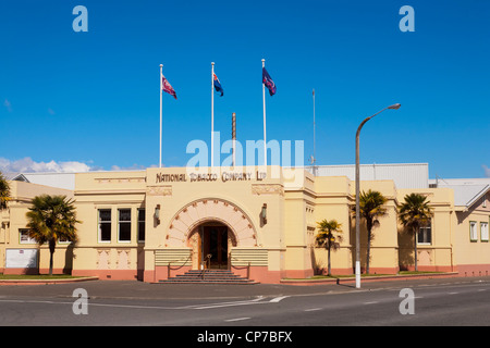 Berühmten Art-Deco-Gebäude in Napier, erbaut, nachdem das Erdbeben von 1931 die Stadt eingeebnet, die dann in der Art-Déco-St wieder aufgebaut wurde Stockfoto