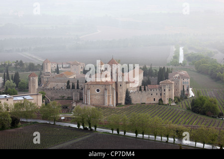 Kloster Santa Maria de Poblet, liegt in der Region Conca de Barbera. Katalonien, Spanien Stockfoto