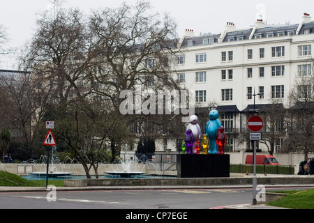 Jelly Riesenbaby Familie Marble Arch/Hyde Park London Stockfoto