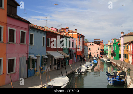 Burano-Kanal Stockfoto