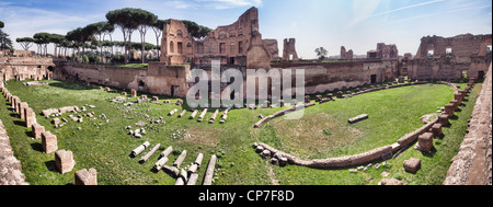 Hippodrom-Stadion des Domitian, Palatin Rom Stockfoto