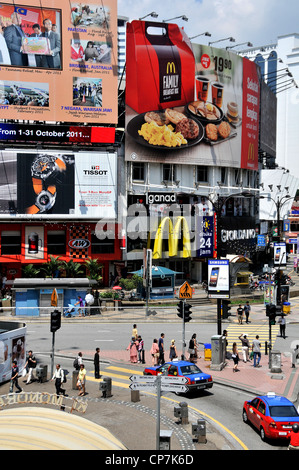 Straßenszene Bintang Kuala Lumpur Malaysia Stockfoto