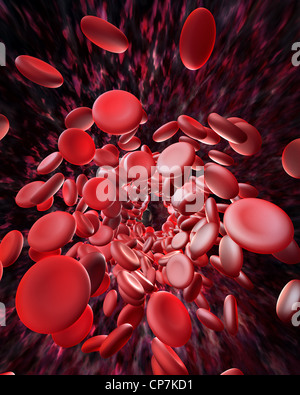 Blood Flow Vortex Stockfoto
