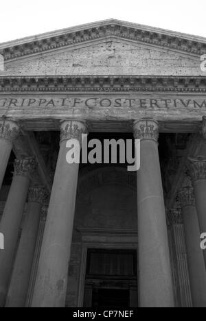 Rom. Detail aus dem Pantheon und der Spalten Stockfoto