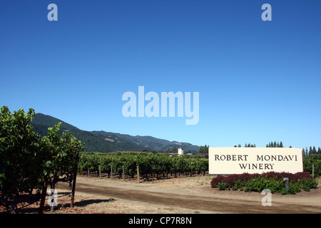 ROBERT MONDAVI WINERY NAPA VALLEY Kalifornien USA 6. Oktober 2011 Stockfoto