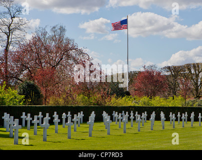 Flandern Feld amerikanischen ersten Weltkrieg Friedhof in der Nähe von Waregem in Belgien Stockfoto