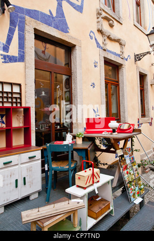 Shop in der Kunsthofpassage (Kunsthof Passage) - Dresden, Sachsen, Deutschland, Europa Stockfoto