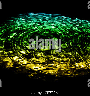 Wunderschöne abstrakte Farbige wave Hintergrund Design dargestellt Stockfoto