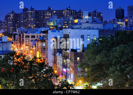 Grand Street von einem Dach in Chinatown Manhattan Stockfoto