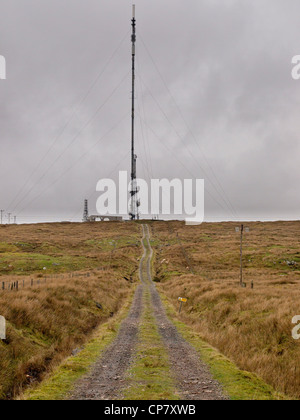 Eitshal Communications Mast, Isle of Lewis Stockfoto